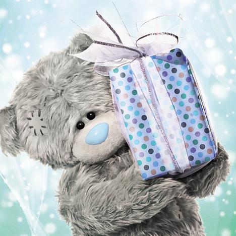 3D Holographic Birthday Present Me to You Bear Card £2.99
